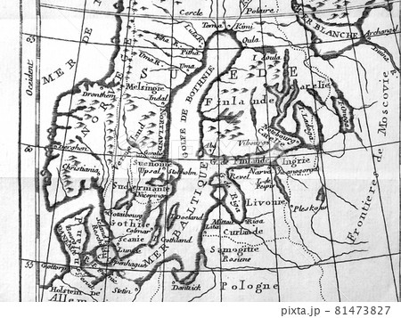 アンティークの古地図　北ヨーロッパ　 81473827