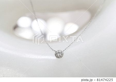 ネックレス ガラス 水 81474225