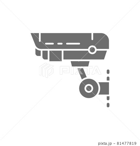 Security camera, CCTV, safety home protection system grey icon. 81477819