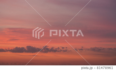 Sunset clouds in the sky in summer evening Sunset clouds in the sky in summer evening 81478961