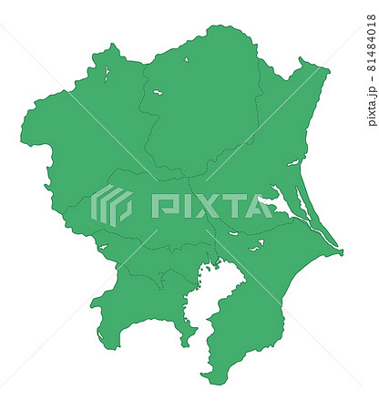 日本地方区分_関東_県境界線_gr 日本地方区分_関東_県境界線_gr 81484018