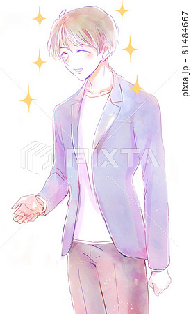 好意的な男性　キラキラ 81484667