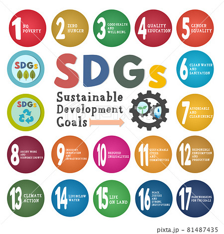 SDGs icon sticker 81487435