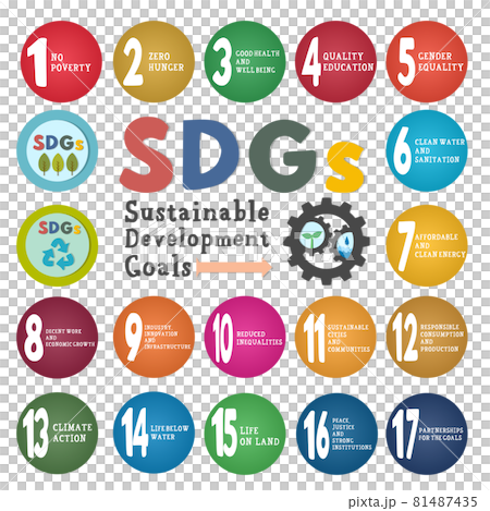 SDGs icon sticker 81487435