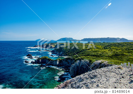 緑と大自然のある式根島の風景 緑と大自然のある式根島の風景 81489014