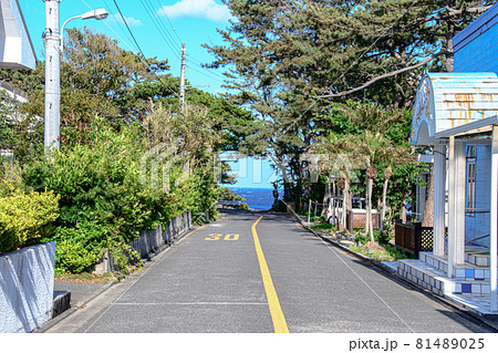 式根島の道路 式根島の道路 81489025