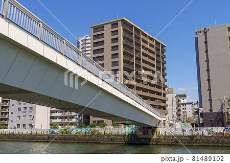 大阪ドーム前歩道橋　【アドプトリバー千代崎から撮影】 81489102