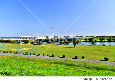 葛飾大橋/江戸川方面を下流/葛飾区側より望む(東京都葛飾区)【2020.10】 葛飾大橋/江戸川方面を下流/葛飾区側より望む(東京都葛飾区)【2020.10】 81489772