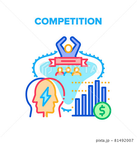 Competition Vector Concept Color Illustration 81492007
