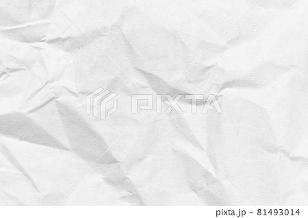 Grunge wrinkled white color paper textured background 81493014