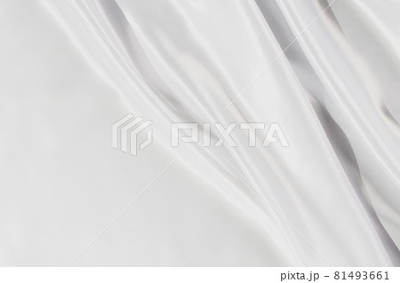 Abstract White Satin Silky Cloth for background, Abstract White Satin Silky Cloth for background, 81493661