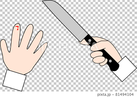 包丁で手を切ったイメージ 包丁で手を切ったイメージ 81494104