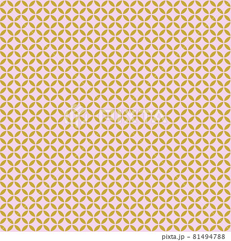 七宝繋ぎ模様　和柄背景素材 81494788