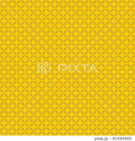七宝繋ぎ模様　和柄背景素材 81494800