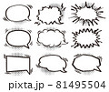 吹き出し アイコン アメコミ コミック 81495504