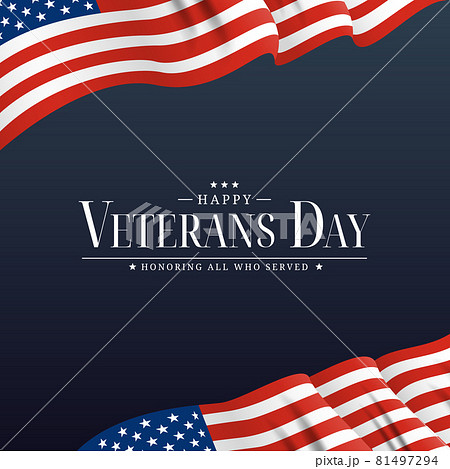 USA Veterans Day Poster. Vector Illustration. EPS10 81497294