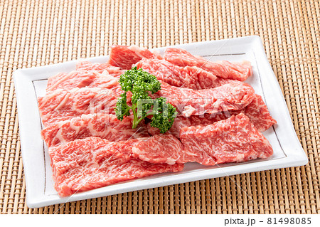 牛肉(焼肉用)。希少部位といわれる「カイノミ」。 81498085