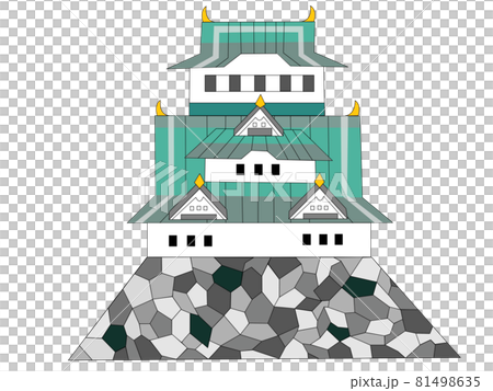 緑色のお城 81498635