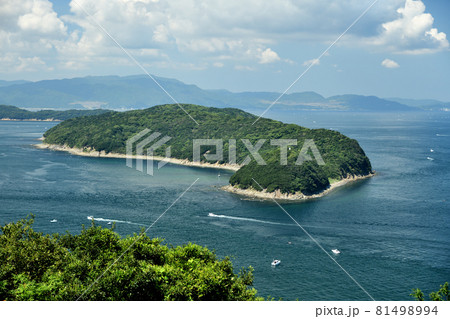 深山砲台跡から友ヶ島(地ノ島)を望む 【和歌山県和歌山市】 深山砲台跡から友ヶ島(地ノ島)を望む 【和歌山県和歌山市】 81498994