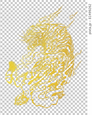Golden tiger illustration Golden tiger illustration 81499262