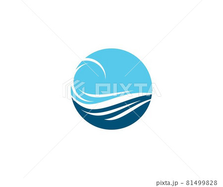 Water wave vector icon 81499828