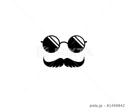 Mustache logo icon 81499842