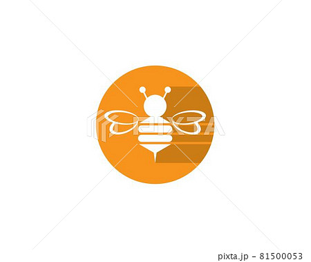 Bee logo vector icon Bee logo vector icon 81500053