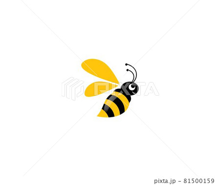 Bee logo vector icon Bee logo vector icon 81500159