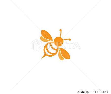Bee logo vector icon Bee logo vector icon 81500164