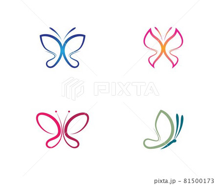 Butterfly logo template 81500173