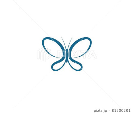 Butterfly logo template 81500201