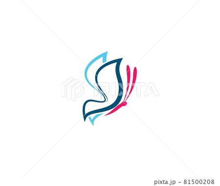 Butterfly logo template 81500208