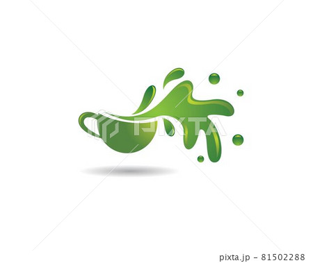 Green tea logo illustration 81502288