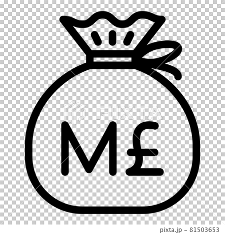 ジブラルタル・ポンド マンクス・ポンド 現金袋 ベクターイラスト ジブラルタル・ポンド マンクス・ポンド 現金袋 ベクターイラスト 81503653