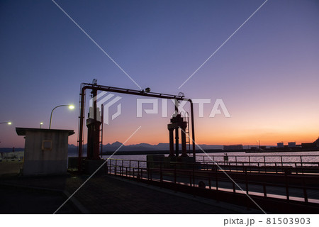 姫島港　夕景～宵闇 81503903
