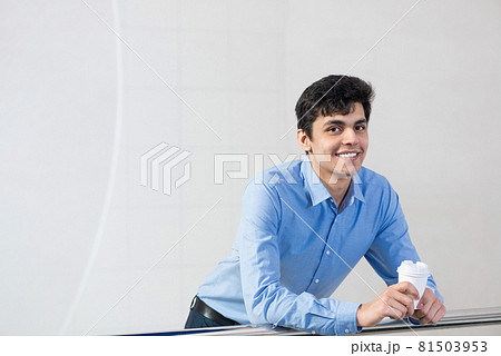 close-up portrait of a man with coffee close-up portrait of a man with coffee 81503953