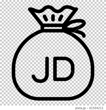 約旦第納爾現金袋矢量圖 81504211