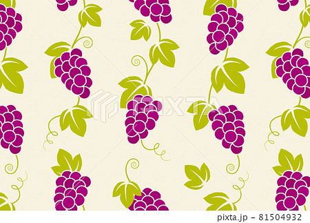 ぶどうの木のシームレスパターン 81504932