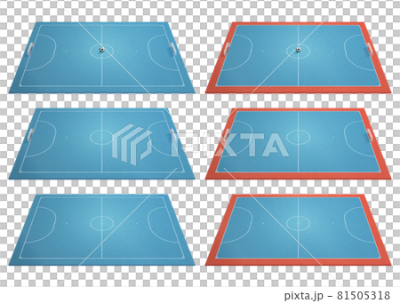 透視淺藍色五人制足球場套裝 81505318