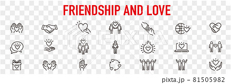 Friendship partnership handshake and love  81505982