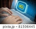 Business man using laptop computer invest and pay for unique collectibles in games or art, NFT non fungible tokens concept 81506445