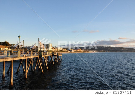 西海岸ロサンゼルスの桟橋 81507411