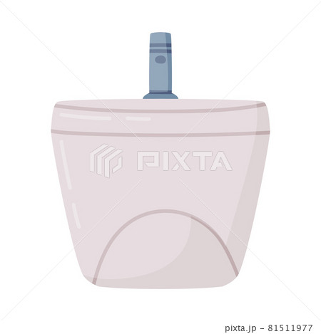 Toilet Bowl or Bidet as Bathroom or Washroom Interior Object Vector Illustration Toilet Bowl or Bidet as Bathroom or Washroom Interior Object Vector Illustration 81511977