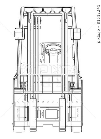 Forklift. Orthography Vector 81512241