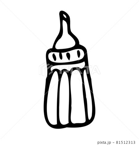 Hand-drawn illustration of a sugar bowl Hand-drawn illustration of a sugar bowl 81512313