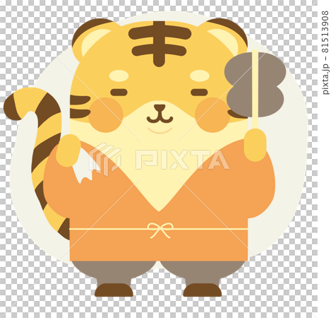 七福神の装いをした虎 布袋 コスプレ 仮装 七福神の装いをした虎 布袋 コスプレ 仮装 81513908