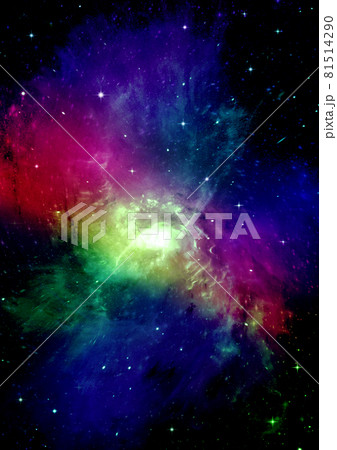 galaxy in a free space. 3D rendering 81514290