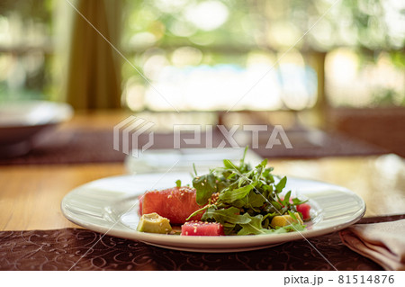 Salad of red fish Salmon, roll with Kamchatsky 81514876