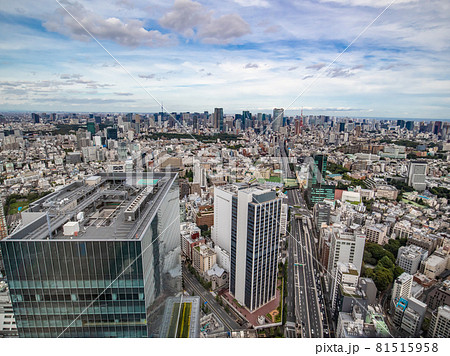 渋谷駅周辺からの俯瞰 都市風景 渋谷駅周辺からの俯瞰 都市風景 81515958