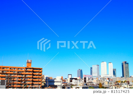 名古屋市、名古屋駅前超高層ビル群の風景 名古屋市、名古屋駅前超高層ビル群の風景 81517425